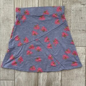 Horny Toad blue patterned Oblique skirt, size Medium